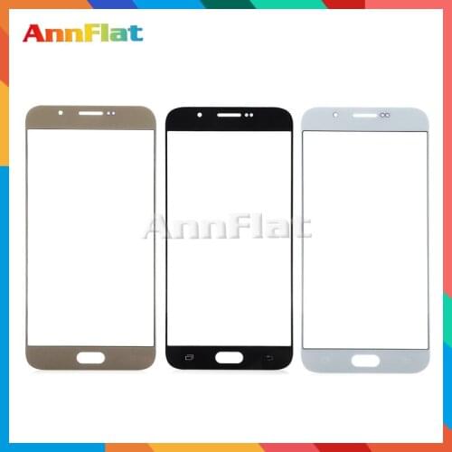 10pcs/lot High Quality 5.7" For Samsung Galaxy A8 2015 A8000 Replacement Touch Panel Glass Front Glass Lens White Black Gold
