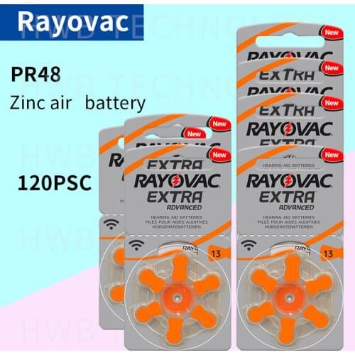 120PCS/lot original Extra Performance Hearing Aid Batteries. Zinc Air 13/P13/PR48 Battery for BTE Hearing aids. Free Shipping