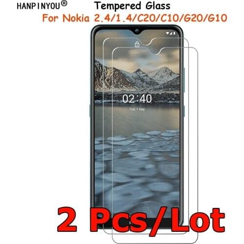 2 Pcs/Lot For Nokia 2.4 6.5" Tempered Glass Screen Protector Ultra Thin Explosion-proof Protective Film