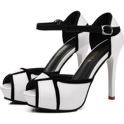 2020 Womens high heel sandals Womens sandals with color matching platform high heels sandals women sandalias mujer