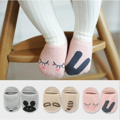 2018 Baby Boy Girl Toddler Cotton Asymmetrical Ankle Room Children Girls Boys Wholesale Infant Cat Socks Kids 0-4Y For Girls BB