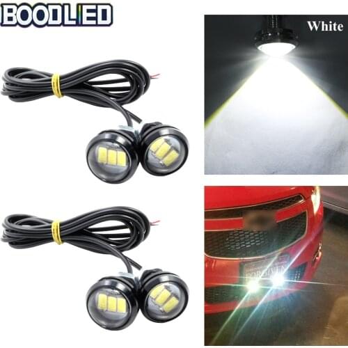 4pcs 23mm Eagle Eye LED 3 Chips 5730 SMD LED Car DRL Daytime Running Light Automobile Fog Lamp Parking Motorcycle Screw Lamp 12V