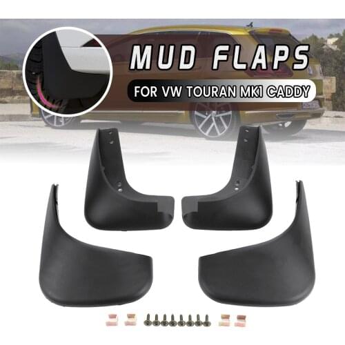 Car Mud Flaps Splash Guards Mudflaps for Fender Front Rear For VW Touran 2003-2009 For Caddy 2004-2009 Mudguards
