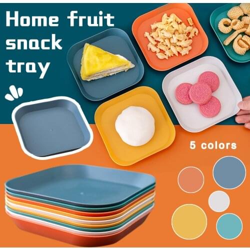 Household Snack Candy Dish square tray Living Room Snacks Dried Fruit Dish Small Plate Kitchen Supplies Dish Bar party Access