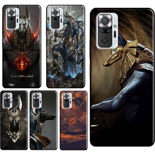 Anubis Ankh Pharaoh For Xiaomi Redmi Note 10 8 9 Pro Note 8T 9S Phone Case For Redmi 9T 9A 9C 8A 7A K40 Cover