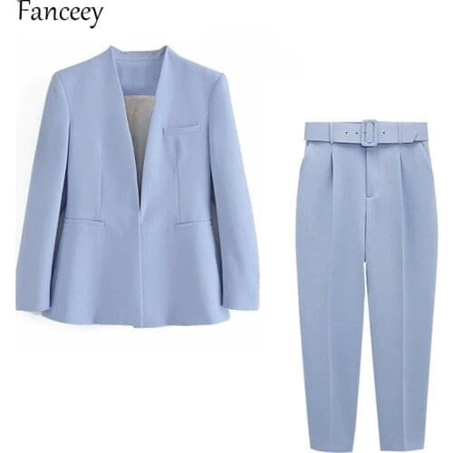 Женские брючные костюмы Fanceey China At AliExpress