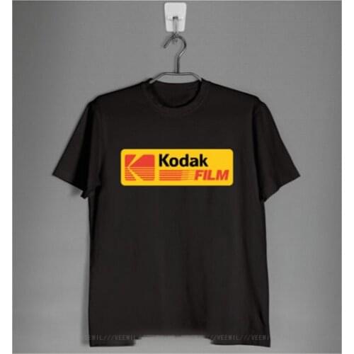 Kodak Film Camera Logo New T Shirt Summer Retro T-Shirt Brand Fitness Body Building Mens Short Sleeve Tees