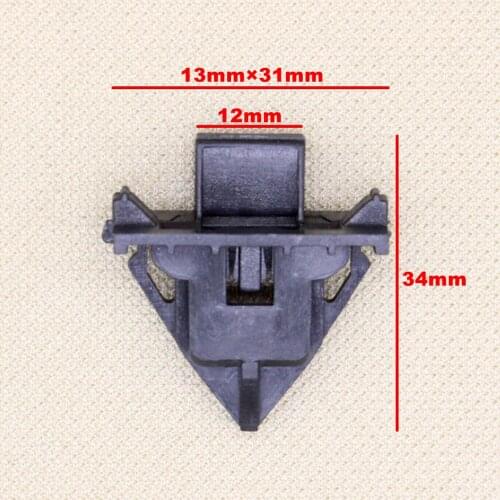 Pack of 10 Front Fender Moulding Clips For Toyota Upper Panel Protector 61992-35010 Nylon Clamp Trim Cover Retaining Mountings