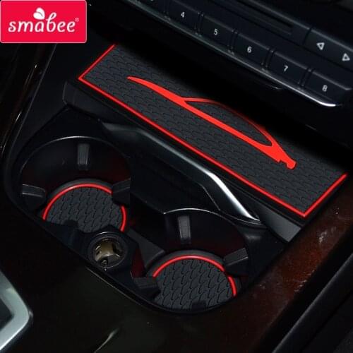 Smabee Gate slot mat For BMW X3 F25 2011 - 2017 X4 F26 2014 - 2018 Interior Door Pad Cup Holders Non-slip mats 20Pcs