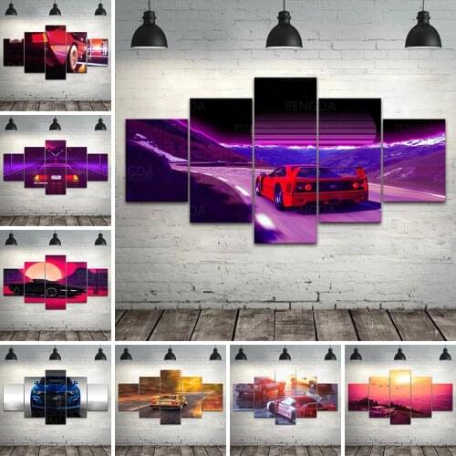 Wall Art HD Prints Home Decor Colorful Car Poster Pictures Canvas Paintings Landscape Abstract For Living Room No Frame Artwork