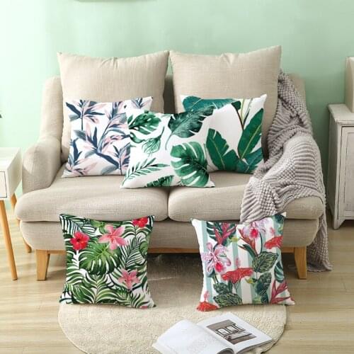 Pillow Cover home decor Plant flower fruit Printed Cushion Covers body Pillowcase Decorative Sofa Throw Pillows Polyester 45*45