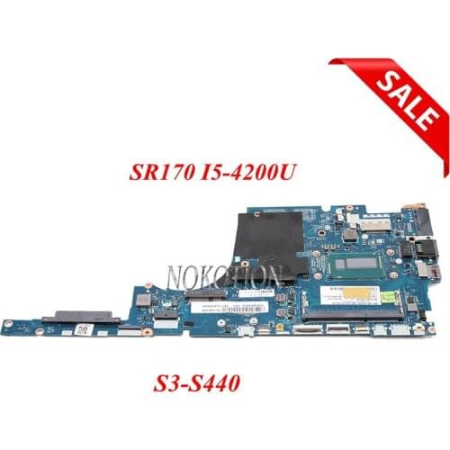 NOKOTION VIUS5 LA-9761P Mainboard for Lenovo Thinkpad S3-S440 Laptop motherboard SR170 I5-4200U CPU works