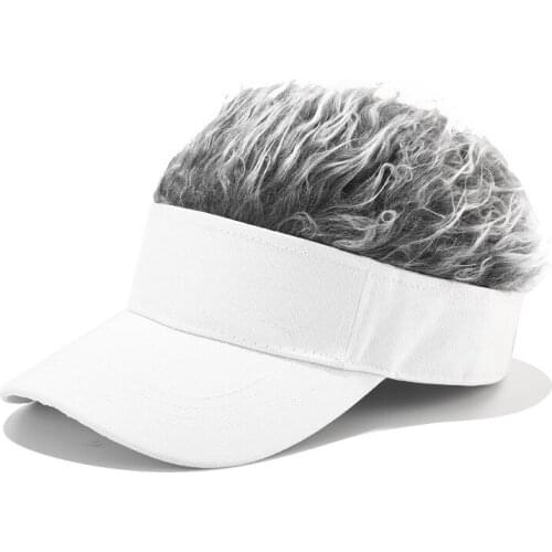 2019 New hat unisex Funny Wig Cap Flair Hair Visor Casual Golf Caps Outdoor Wig Baseball Cap Parent-child Street Trend Outdoor