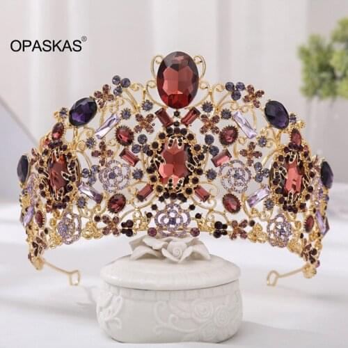 Femal Crown Ornament Golden Semicircle Bridal Wedding Jewelry Simple Rhinestone Bridal Electroplating Wedding Jewelry PT