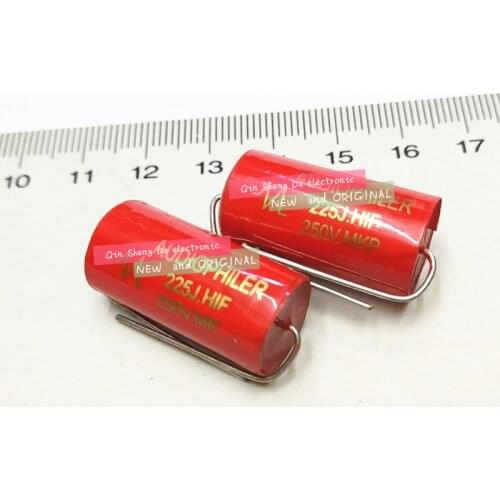 Full stereo DIY, red polypropylene MKP, capacitor, high pitch, frequency divider.2.2uf250V new
