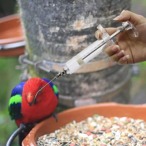 9Pcs/Set 20ml/50ml Portable Parrot Feeding Tools with Scale Multifunctional Manual Pet Bird Feeding Accessories Pet Supplies