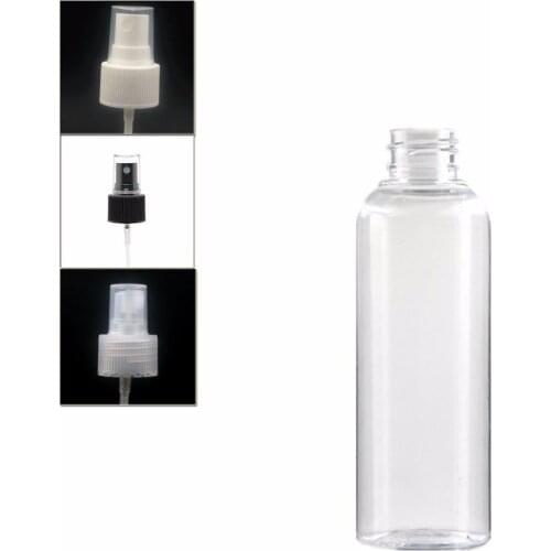 200ml empty plastic bottle, clear pet bottle with white/black/transparent fine mist sprayer