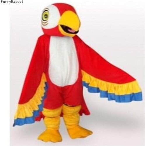 Advertising Carnival Red parrot Adults Mascot Costume suits Festival Party fancy dress Cosplay Party Game Dress Adults Size