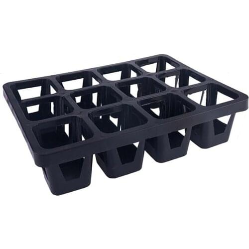 Garden Decor Grow Seedlings Pots Bracket Plant Trays Fleshiness Botany Excellent Resistance Holes 5 Pack Plastic Flowerpot
