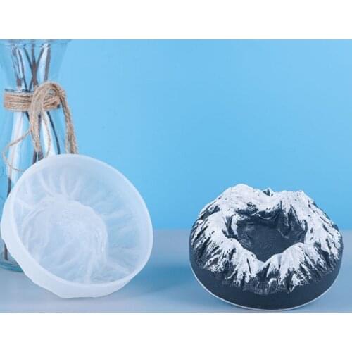DIY Snow/Ice mountain peak ashtray mould Type epoxy resin molds for jewelry