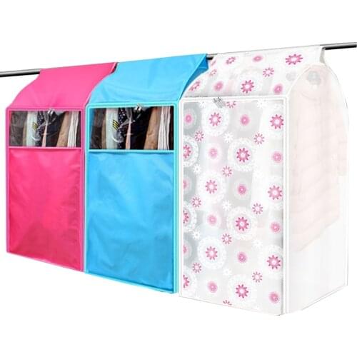 Stereoscopic Clothes Cover Waterproof Dustproof Garment Covers for Suit Dress Coat Cloth Transparent Big Cloth Cover Pouch Bag
