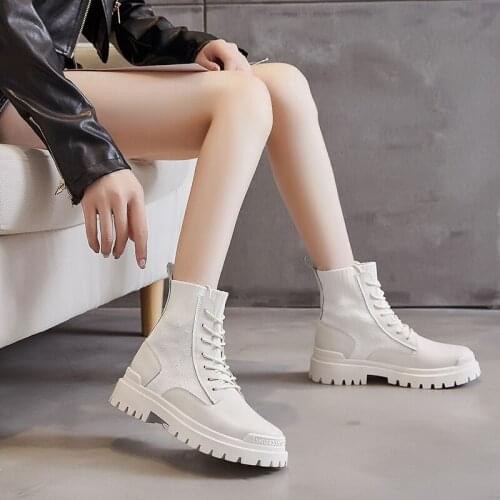 Winter High-top Shoes Flying Woven Womens Boots Fashion All-match Breathable Casual Shoes Martin Boots Tooling Boots