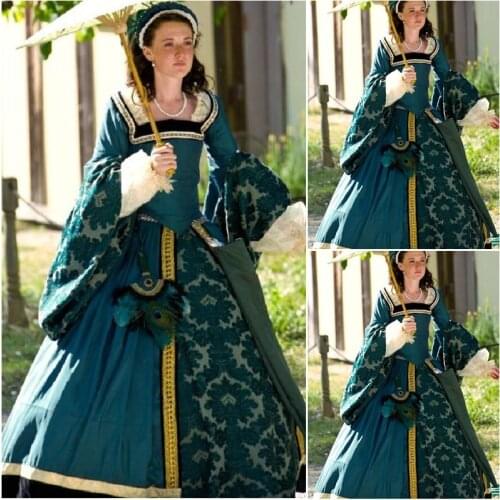 SC-1135 Victorian Gothic/Southern Belle Ball Gown Dress Halloween Reenactment Theater Victorian Edwardian dresses custommade