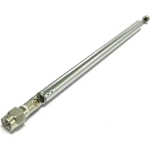 1PC Replacement 164mm 7 Sections Telescopic Antenna SMA male for Radio TV DIY NEW wholesale price