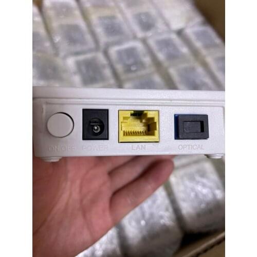 14pcs High Value HUAWEI HG8010 1FE GPON EPON Terminal ONU Huawei ont FTTH fiberhome Secondhand modem English Language ONT