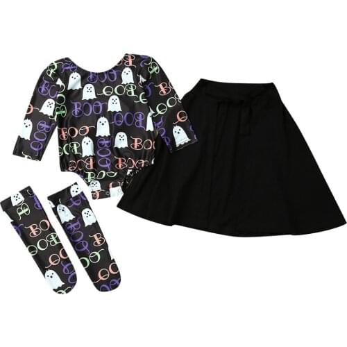 Citgeett Fall Autumn Halloween Newborn Kids Baby Girl Boy Cotton Romper +Cloak+Socks Outfits 3PCS Set