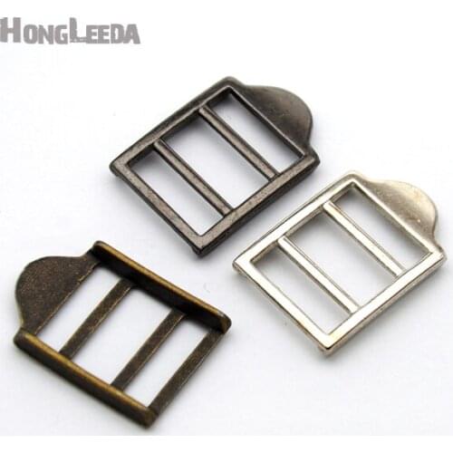 45pcs/lot 18mm metal alloy adjustable buckle bag backpack luggage slide buckle nickle/black/bronze free shipping BK-079