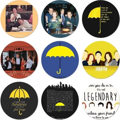 America sitcom how i met your mother Badge Brooch Pin Accessories For Clothes Backpack Decoration gift 58mm