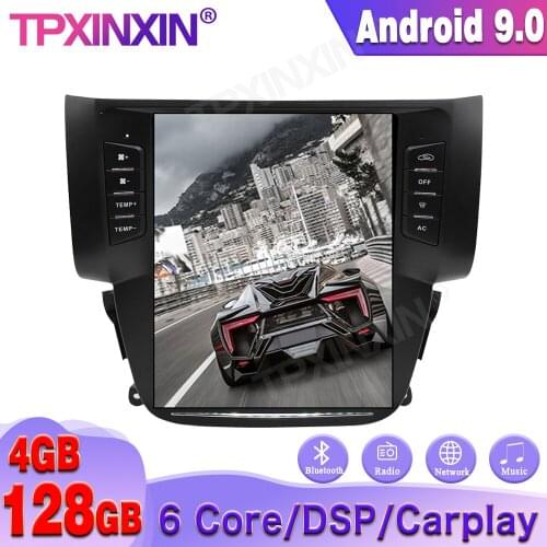 For Nissan Sylphy 2012+ Wireless Carplay Tesla Style Car GPS Navigation Stereo Head Unit Multimedia Player Radio Tape Recorder