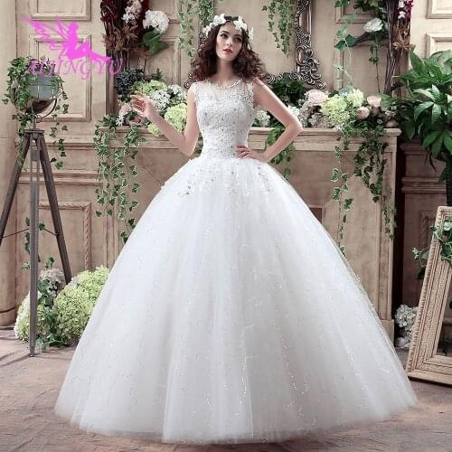 AIJINGYU Dress White Gowns 2021 Reception Moroccan Skirt Collection Plus Size Gown Princess Wedding Dresses