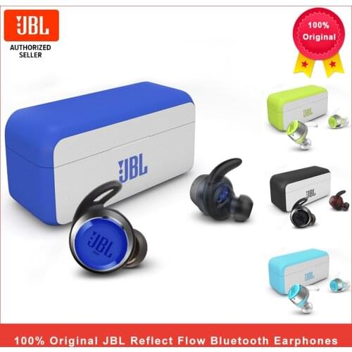JBL Reflect Flow True Wireless Bluetooth Earphones Sport Earpbuds Stereo Earbuds Bass Sound Headset with Mic Charging Case