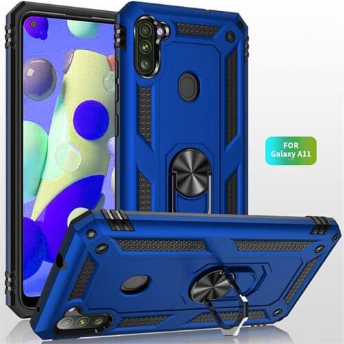 For Samsung Galaxy A11 Case Magnet Car Ring Stand Holder Cover for Samsung A11 Case SM-A115F/DS 6.4" A 11 M11 Coque Funda Capa
