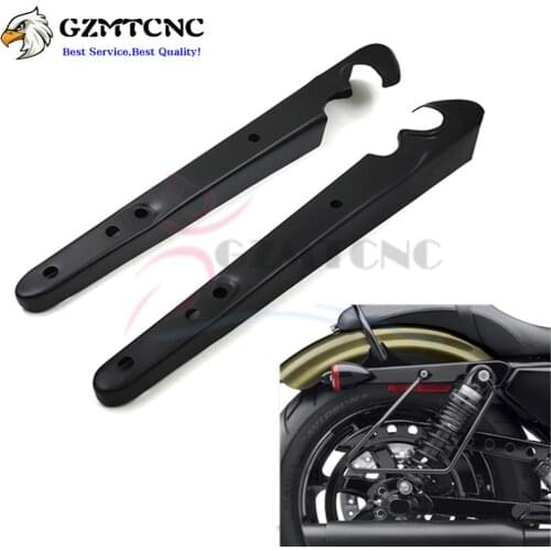 For Harley Davidson Sportsters 1200 XL883 XL1200 48 72 2004-2020 Rear Fender Mudguard Long Support Cover Side Turn light Bracket