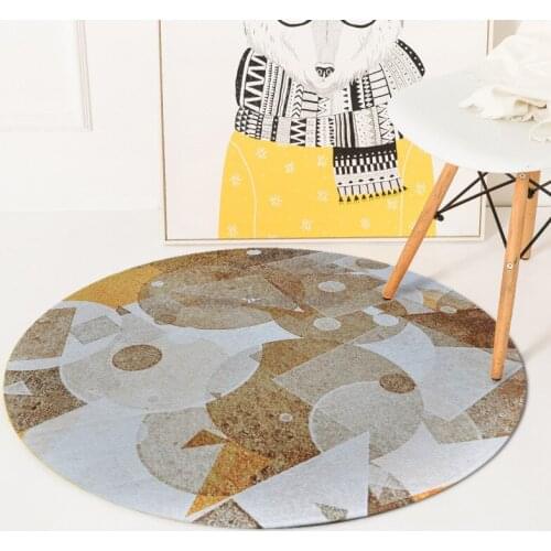 Coffee Base Geometric Circle Bedroom Living Room Coffee Table Room Hanging Basket Garden Blanket Computer Chair Floor Mat