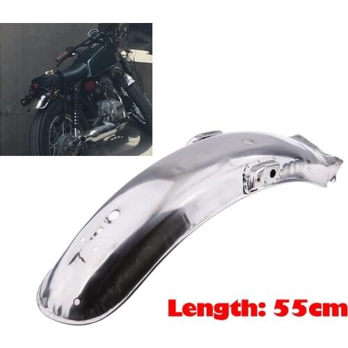 Short Rear Fender Mudguard Metal Steel For Motorcycle Honda CG125 (55cm)