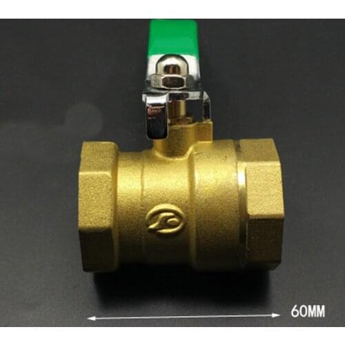 DN25 1" BSP Female Mid-Body Brass Ball Valve Water Gas With Handle