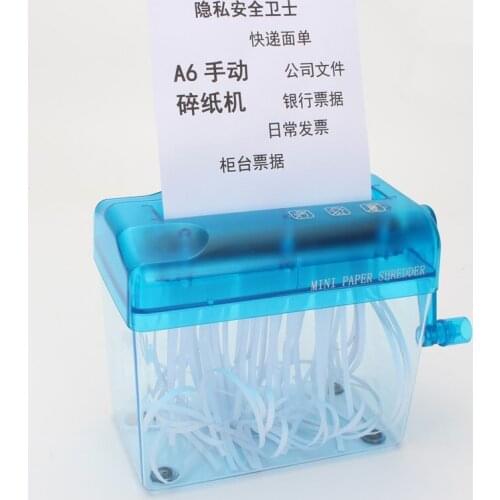 Mini Hand Shredder Mechanic Paper Quilling Fringer Tools Handmade A6 Paper Documents Cutting Machine Tool for Office School