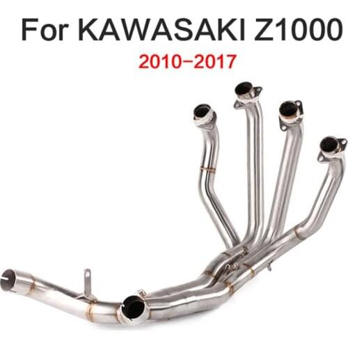 Motorcycle Modification Exhaust Vent Front Pipe Link Connect for KAWASAKI Z1000 2010 2011 2012 2013 2014 2015 2016 2017