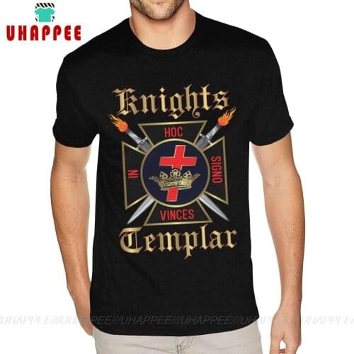 Knights Templar Fashionable T Shirts Big Size Man Blank Shirts