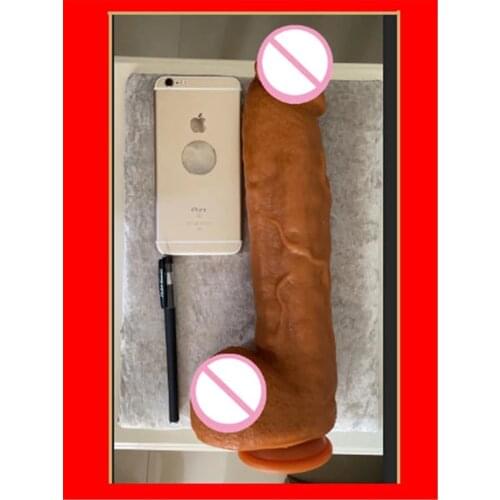 Soft Realistic Penis Dildo Sexy Huge Dildo Female Masturbator Double-layer Silicone Suction Cup Dildos For Women Big Dick