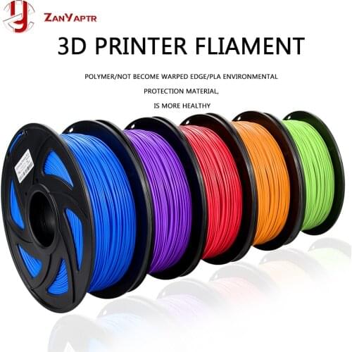 PLA 1.75mm Filament 1KG Printing Materials Colorful For 3D Printer Extruder Pen Rainbow Plastic Accessories Black White Red Gray