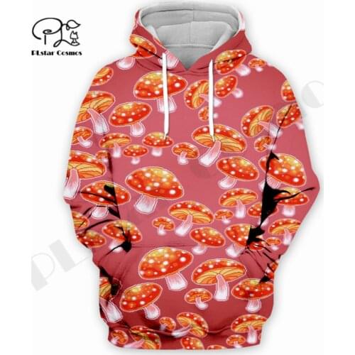 PLstar Cosmos 3Dprint Newfashion Mushroom Hippie Art Harajuku Unique Streetwear Funny Awsome Casual Hoodie/Sweatshirt/Zip S-8