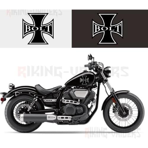Custom Cross Decals Fuel Tank Stickers Fender Sticker For Yamaha Bolt XVS950