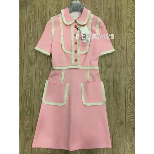 Pleats face New Baby short sleeved dress