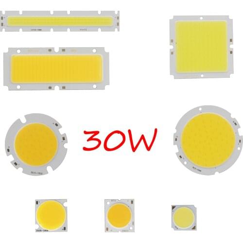 [ALLCOB] MIX 30W 40V 12V 33V 900mA led cob lamp light panel round cob 3000K 6000K for DIY car bulb cob led bar strip chip source