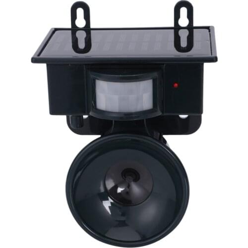 Ultrasonic PIR Outdoor Solar Animal Bird Dog Fox Repeller Repellent Scarer